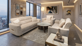 Torino Modern Fabric Sofa Set