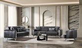 Dior Luxury Velvet Modern Sofa Dark Grey