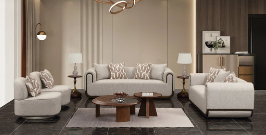 Belmont modern fabric sofa set at Quality Rugs and Furniture Sydney