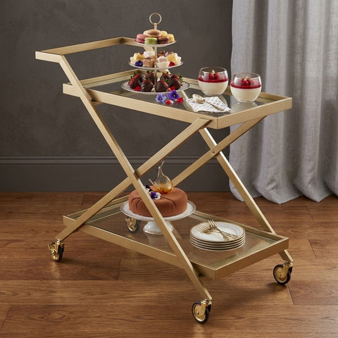 Monolith Bar Cart Tempered Glass