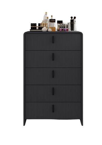 Monet Bedroom Suite Luxury Modern Graphite Matt Black