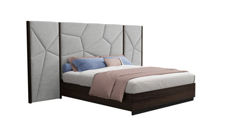 Tully Bedroom Suite Luxury Modern Queen Bed Matt Black