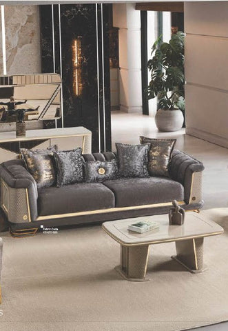 Nevada Luxury Modern Velvet Sofa Set