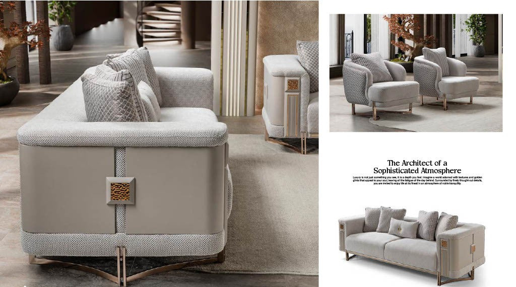 Mirage sofa set fabric close-up
