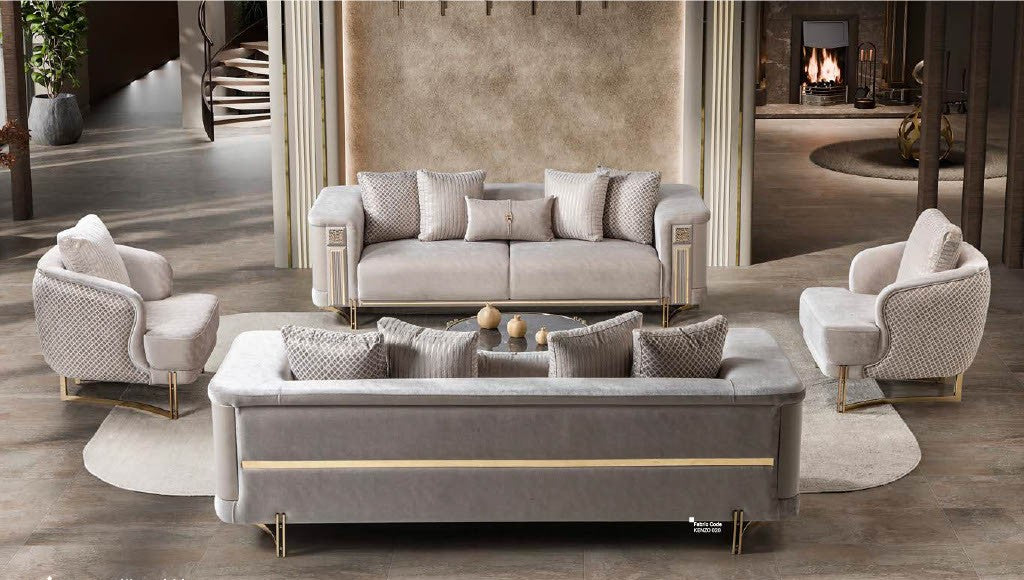 Mirage sofa set full room setting