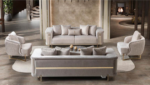 Mirage sofa set full room setting