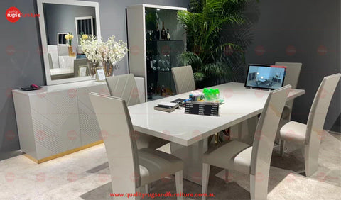 Isla Modern Luxury Dining Chair Grey Lacquer