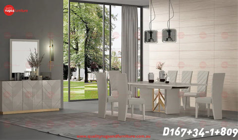 Isla Modern Luxury Dining Chair Grey Lacquer
