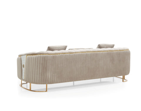 Royal Velvet Modern Sofa Set