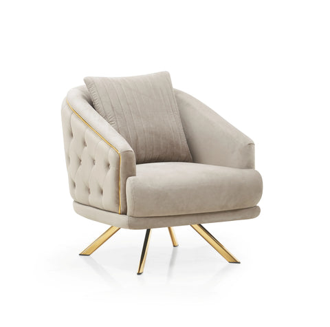 Royal Velvet Modern Sofa Set