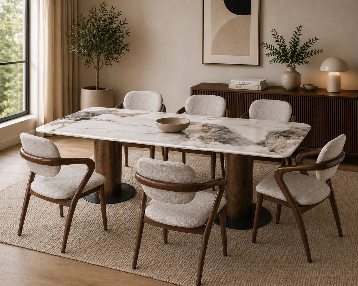 Honolulu Modern Dining Table White