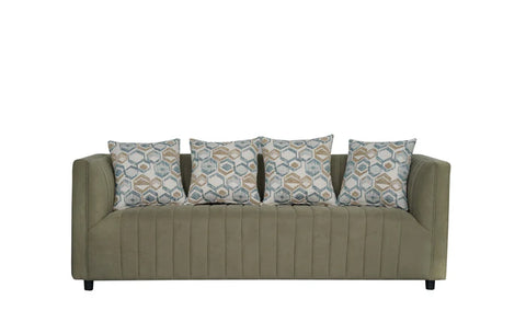 Lunar Modern Brown Sofa Stationary Loveseat 2 Seater