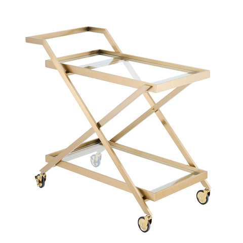 Monolith Bar Cart Tempered Glass