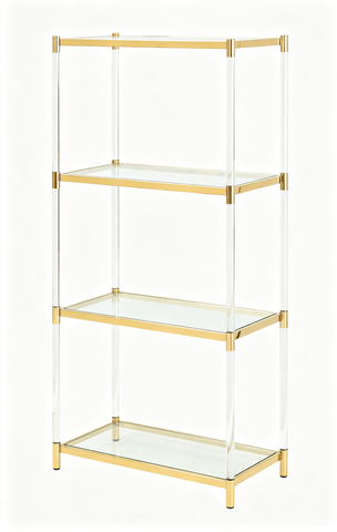 Orbit Shelf Tempered Glass and Mirror