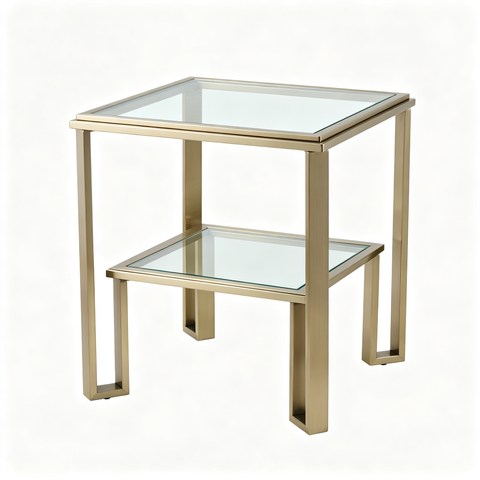 Passage Side Table Tempered Glass