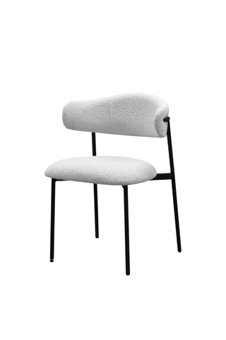 Dining Chair HDC23S008 Beige with Black Sanded Legs