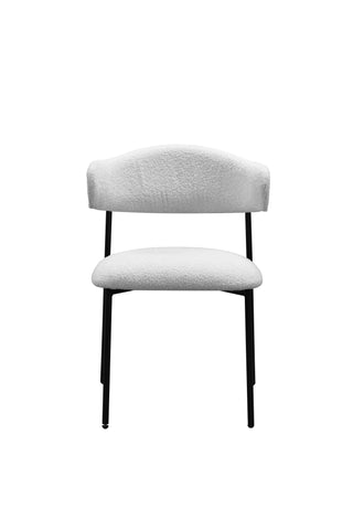 Dining Chair HDC23S008 Beige with Black Sanded Legs