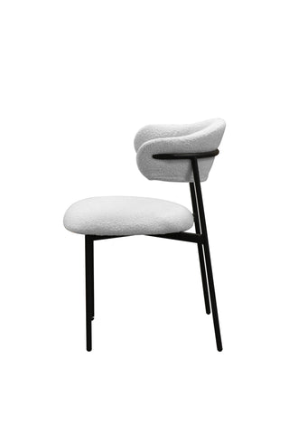 Dining Chair HDC23S008 Beige with Black Sanded Legs
