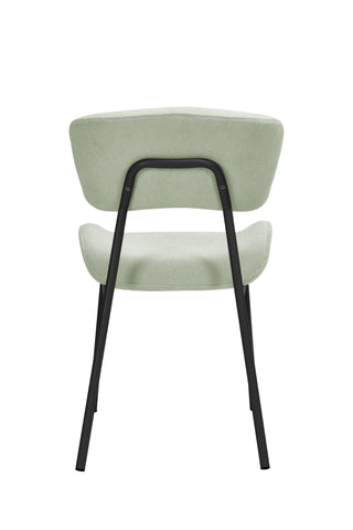 Dining Chair HDC243015 Beige with Grey Powder-Coated Legs