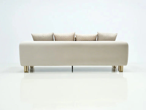 Arvo Velvet Modern Sofa Set Beige