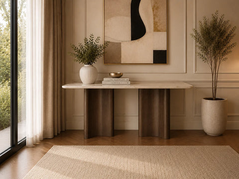 Phoenix Modern Console Table White