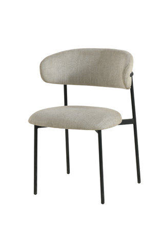 Dining Chair UDC23014 Beige with Black Sandy Legs
