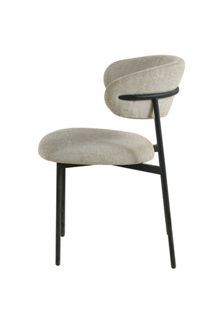 Dining Chair UDC23014 Beige with Black Sandy Legs