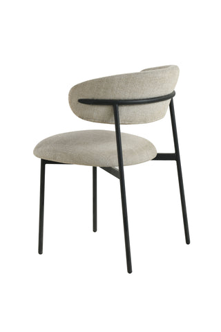 Dining Chair UDC23014 Beige with Black Sandy Legs