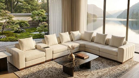 Haven Fabric Modular Corner Lounge set