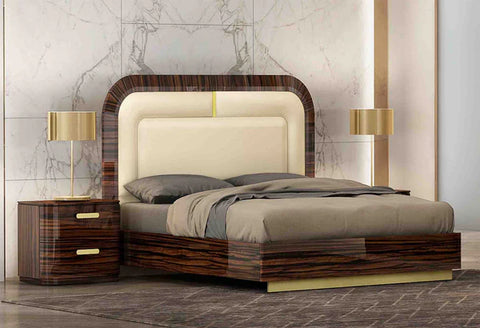 Azmin Bedroom Suite Luxury Modern Titanium Gold
