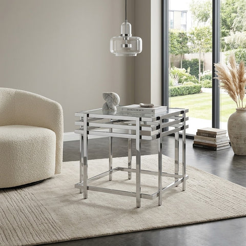 Echo Side Table Tempered Glass