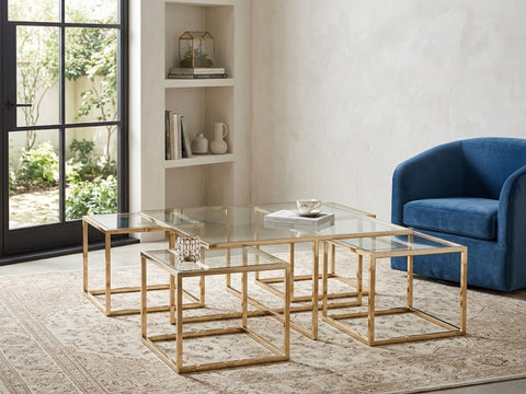 Cipher Coffee Table Tempered Clear Glass