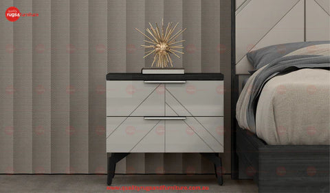 Eden Bedroom Suite Luxury Modern Grey Angley