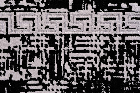 Marmaris E537B Black/V.Grey Modern Area Rug