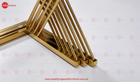 Orchid Set Of 3 Flower Table Stainless Steel Gold Base With Clear Glass Top