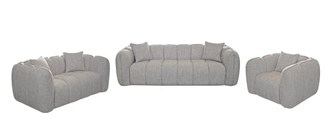 Milano Modern Fabric Sofa Set