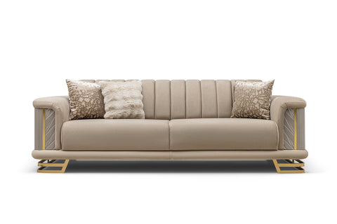 Nevada Luxury Modern Velvet Sofa Set