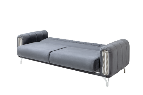Dior Luxury Velvet Modern Sofa Dark Grey