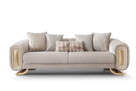 Romeo Luxury Modern Velvet Sofa Set