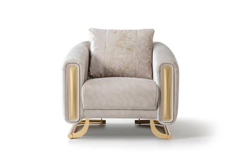Romeo Luxury Modern Velvet Sofa Set